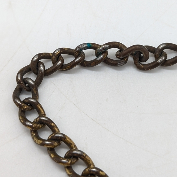 Black leather biker grunge goth chain wallet - Picture 3 of 9